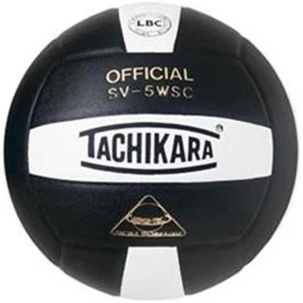 Tachikara SV5WSC.BKW Sensi-Tec Composite High Performance Volleyball - Black-White, Tachikara, Mfr#: SV5WSC.BKW